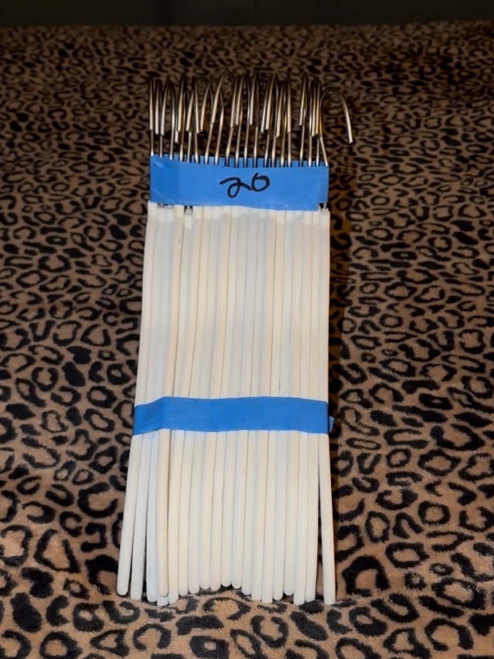 Curved Velvet Clothes Hangers In White - Pack of 20